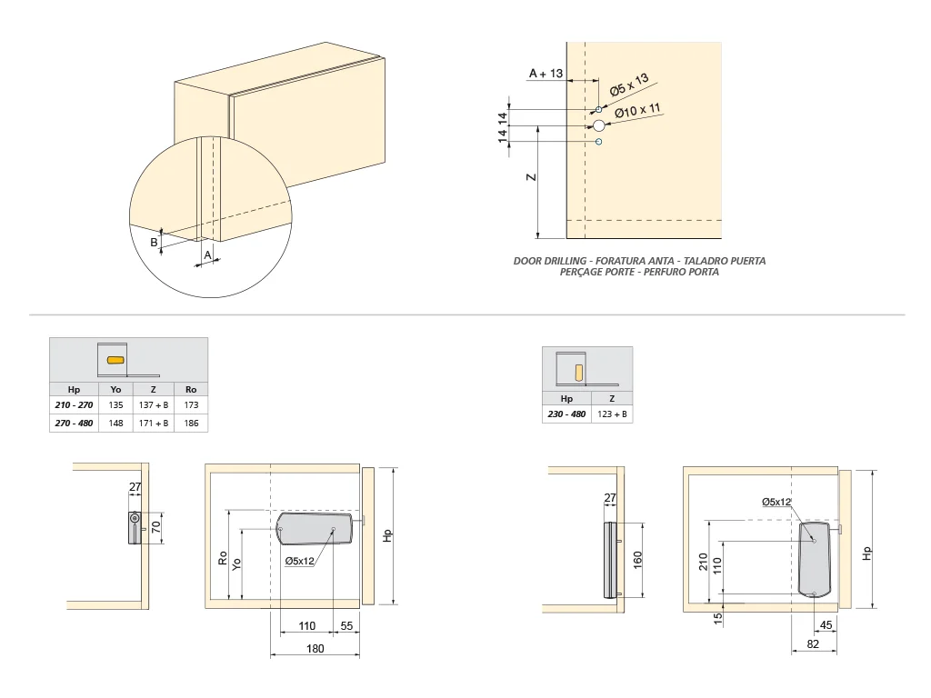 Mecanismo para portas rebatíveis Microwinch, cinza, Aço e Plástico - Image 6
