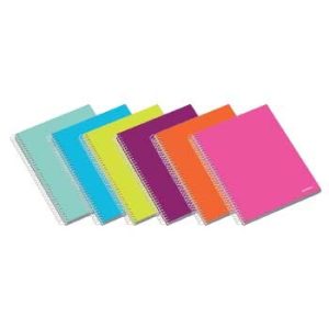 Caderno Espiral Capa Dura Ambar  A5 Quadri 100fls