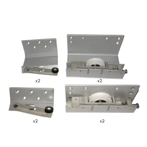 Kit de carros para 2 portas de correr