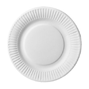 Pratos Ø 19cm Cartão Pure Redondo Branco 25un