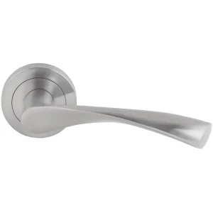 Par de Puxador 8057NM, Inox, com entrada de chave redonda