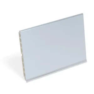 Rodapé Plasline Revestido Alumínio 3.9mt Anodizado Satinado