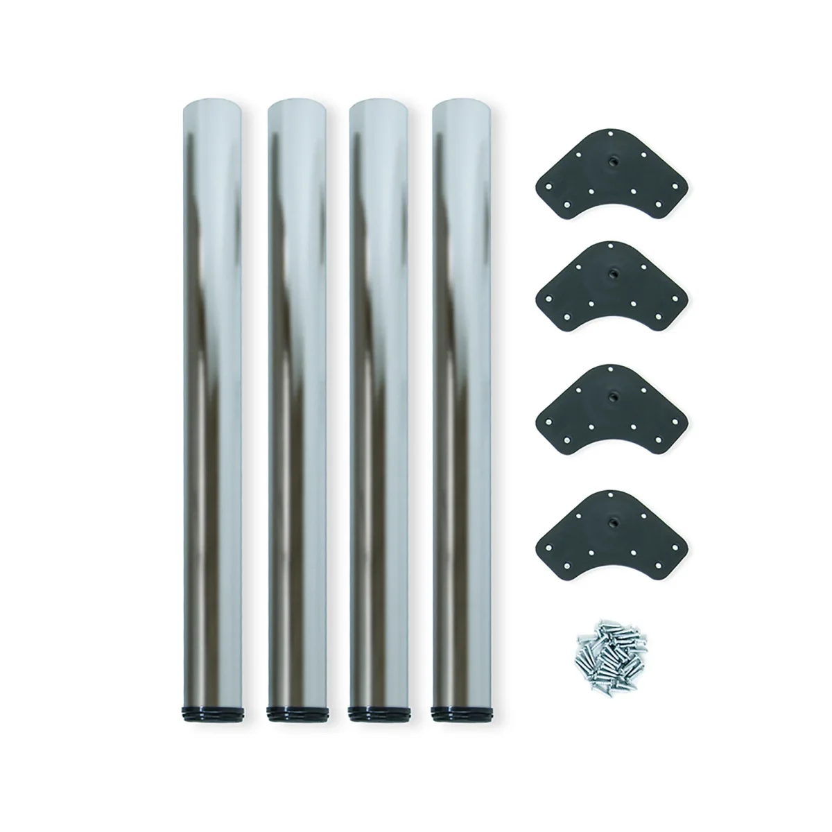 Pernas para mesa, D. 60 mm, reguláveis 830 – 850 mm em aço, 4 un.