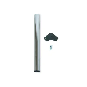 Perna para mesa, D. 60 mm, regulável 870-890 mm, Aço