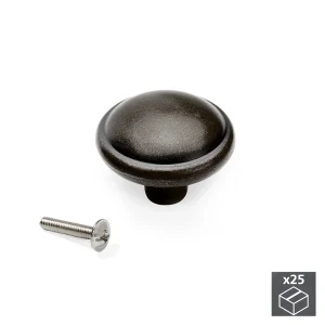 Puxador para móvel, D. 32 mm, Zamak, 25un.