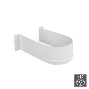 Salva sifão para gaveta de banho, curvo, Plástico, 10 ud.