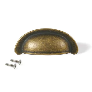 Puxador para móvel, com distância entre furos de 64 mm, Zamak