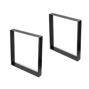 Jogo de duas pernas Square rectangulares para mesa