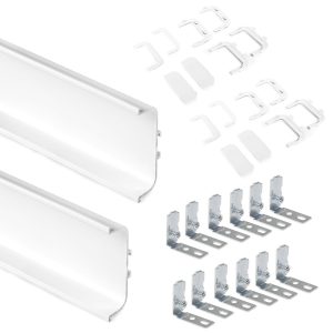 Kit de perfil gola central para móveis de cozinha, Alumínio, 1 ud.