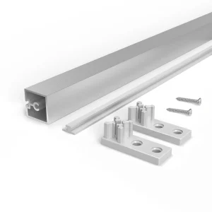Kit de perfil Albeam para móveis de cozinha, Aparafusar, Anodizado mate, Alumínio e Plástico