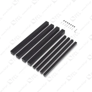 Patas quadradas e estrutura para mesa, 50×50 mm, 750×750, Aço, 1 ud.